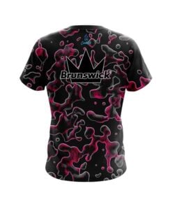 Alternative view of Brunswick Pink Flowing Fluid CoolWick Bowling Jersey