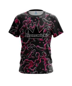Brunswick Pink Flowing Fluid CoolWick Bowling Jersey