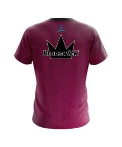 Alternative view of Brunswick Pink Grunge Canvas CoolWick Bowling Jersey