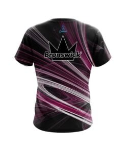 Alternative view of Brunswick Pink Motion Swirl CoolWick Bowling Jersey