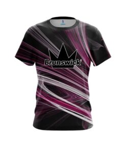 Brunswick Pink Motion Swirl CoolWick Bowling Jersey