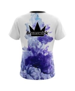 Alternative view of Brunswick Purple ink Splash CoolWick Bowling Jersey