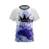 Brunswick Purple ink Splash CoolWick Bowling Jersey