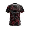 Brunswick Red Flowing Fluid CoolWick Bowling Jersey