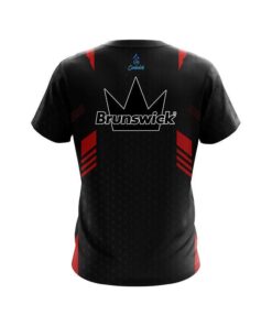 Alternative view of Brunswick Red Steel CoolWick Bowling Jersey