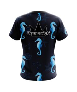Alternative view of Brunswick Underwater Seahorse CoolWick Bowling Jersey