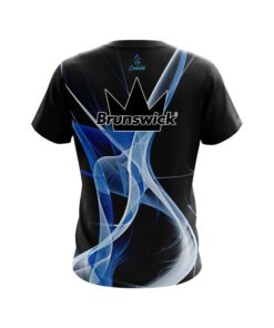 Alternative view of Brunswick Smokey Blue Wave CoolWick Bowling Jersey