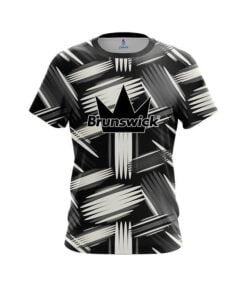 Brunswick Striped Pattern CoolWick Bowling Jersey