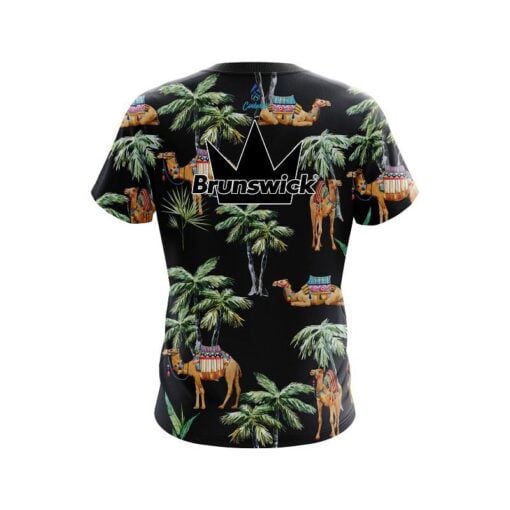 Brunswick Tropical Camel CoolWick Bowling Jersey - Image 2