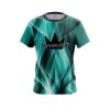 Brunswick Wavy Aqua Swirl CoolWick Bowling Jersey