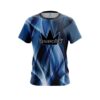 Brunswick Wavy Blue Swirl CoolWick Bowling Jersey