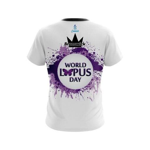 Brunswick World Lupus Cancer Awareness 2 CoolWick Bowling Jersey - Image 2