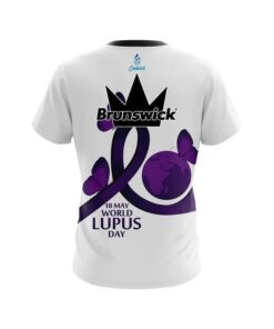 Alternative view of Brunswick World Lupus Cancer Awareness CoolWick Bowling Jersey