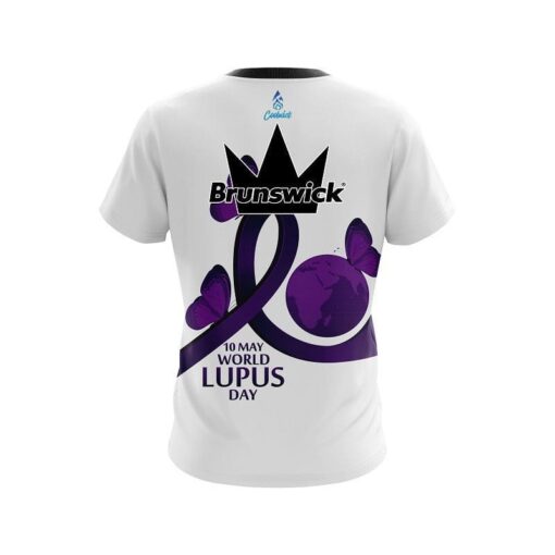 Brunswick World Lupus Cancer Awareness CoolWick Bowling Jersey - Image 2
