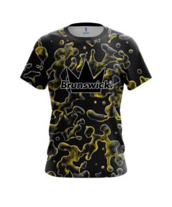 Brunswick Yellow Flowing Fluid CoolWick Bowling Jersey