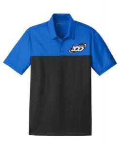 Columbia 300 Throw Down Blue Saphire Men's Embroidered Nike Dri-Fit Coolwick Bowling Polo Shirt