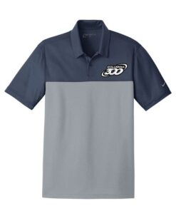 Columbia 300 Throw Down Navy Grey Men's Embroidered Nike Dri-Fit Coolwick Bowling Polo Shirt