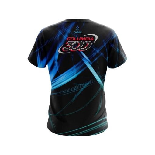 Columbia 300 Aqua Swirl CoolWick Bowling Jersey - Image 2