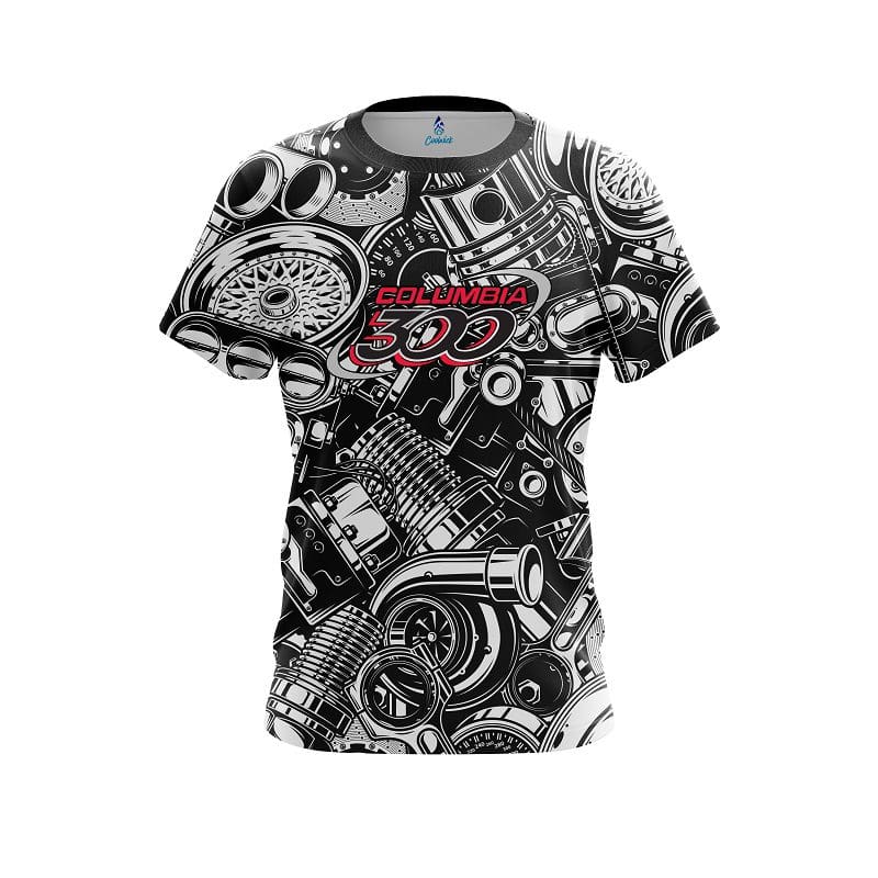 Columbia 300 Auto Parts Explosion CoolWick Bowling Jersey