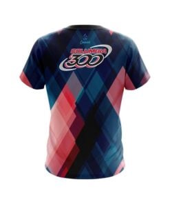 Alternative view of Columbia 300 Blue And Pink Diamond CoolWick Bowling Jersey