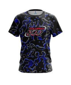 Columbia 300 Blue Flowing Fluid CoolWick Bowling Jersey