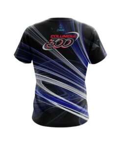 Alternative view of Columbia 300 Blue Motion Swirl CoolWick Bowling Jersey
