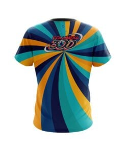 Alternative view of Columbia 300 Orange And Blue Color Swirl CoolWick Bowling Jersey