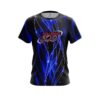 Columbia 300 Blue Spiral Waves CoolWick Bowling Jersey