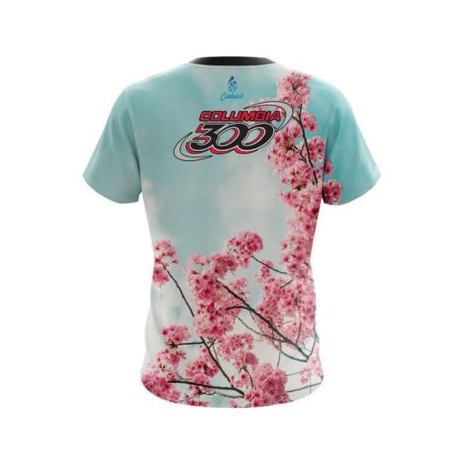 Columbia 300 Cherry Blossom CoolWick Bowling Jersey - Image 2