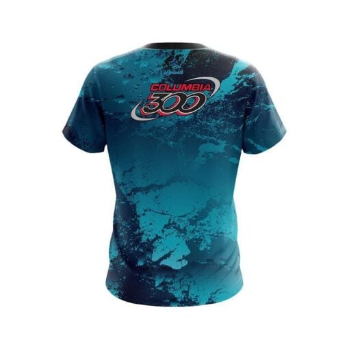 Columbia 300 Graphite Blue CoolWick Bowling Jersey - Image 2