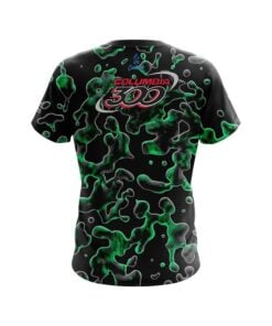 Alternative view of Columbia 300 Green Flowing Fluid CoolWick Bowling Jersey