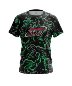 Columbia 300 Green Flowing Fluid CoolWick Bowling Jersey