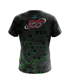 Alternative view of Columbia 300 Green Honeycomb Fusion CoolWick Bowling Jersey