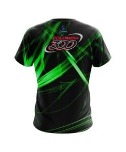 Alternative view of Columbia 300 Green Spiral CoolWick Bowling Jersey