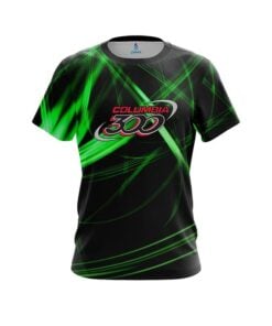 Columbia 300 Green Spiral CoolWick Bowling Jersey