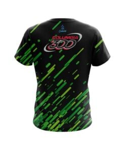 Alternative view of Columbia 300 Modern Green Stripe CoolWick Bowling Jersey