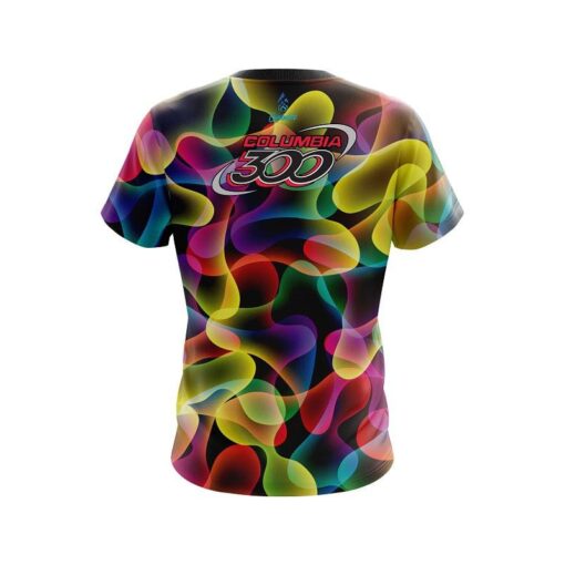 Columbia 300 Multi Color Lava CoolWick Bowling Jersey - Image 2