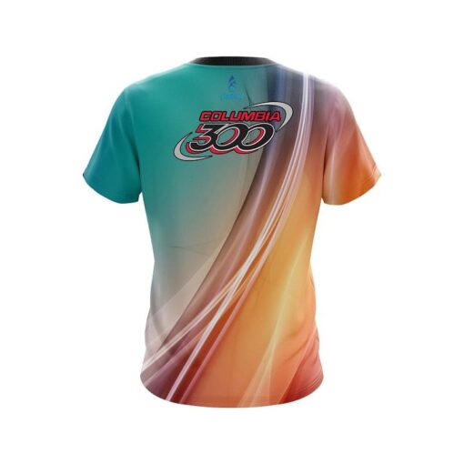 Columbia 300 Multi Color Swirl CoolWick Bowling Jersey - Image 2