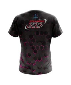 Alternative view of Columbia 300 Pink Honeycomb Fusion CoolWick Bowling Jersey