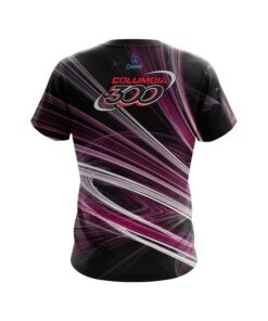 Alternative view of Columbia 300 Pink Motion Swirl CoolWick Bowling Jersey