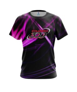 Columbia 300 Pink Spiral CoolWick Bowling Jersey