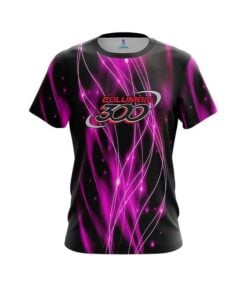 Columbia 300 Pink Spiral Waves CoolWick Bowling Jersey