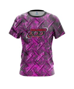 Columbia 300 Pink Diamond Plate CoolWick Bowling Jersey