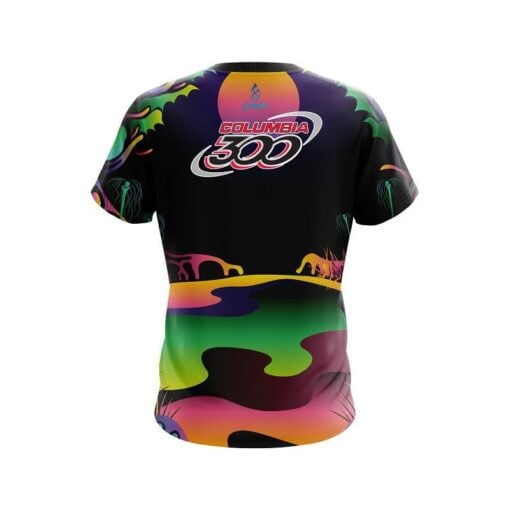 Columbia 300 Psychedelic Lakeside CoolWick Bowling Jersey - Image 2