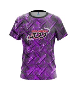 Columbia 300 Purple Diamond Plate CoolWick Bowling Jersey