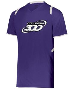 Columbia 300 Freeze Purple White Men’s Coolwick Bowling Dri-Fit