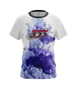 Columbia 300 Purple ink Splash CoolWick Bowling Jersey