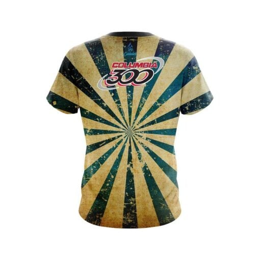 Columbia 300 Retro Grunge 2 CoolWick Bowling Jersey - Image 2