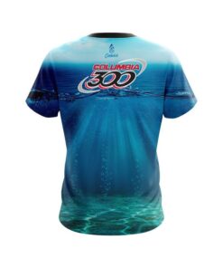 Alternative view of Columbia 300 Underwater Abyss CoolWick Bowling Jersey