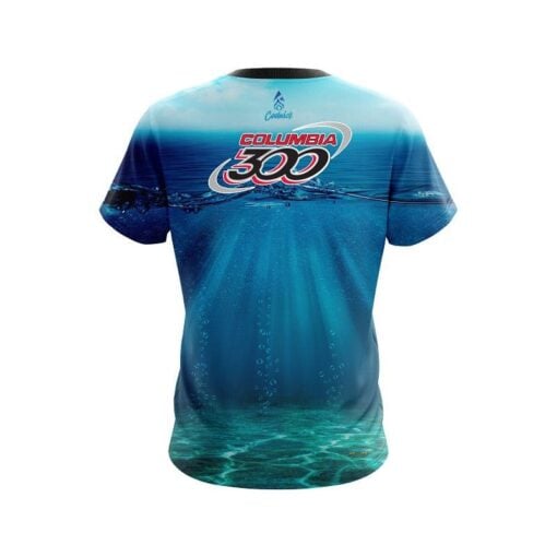 Columbia 300 Underwater Abyss CoolWick Bowling Jersey - Image 2